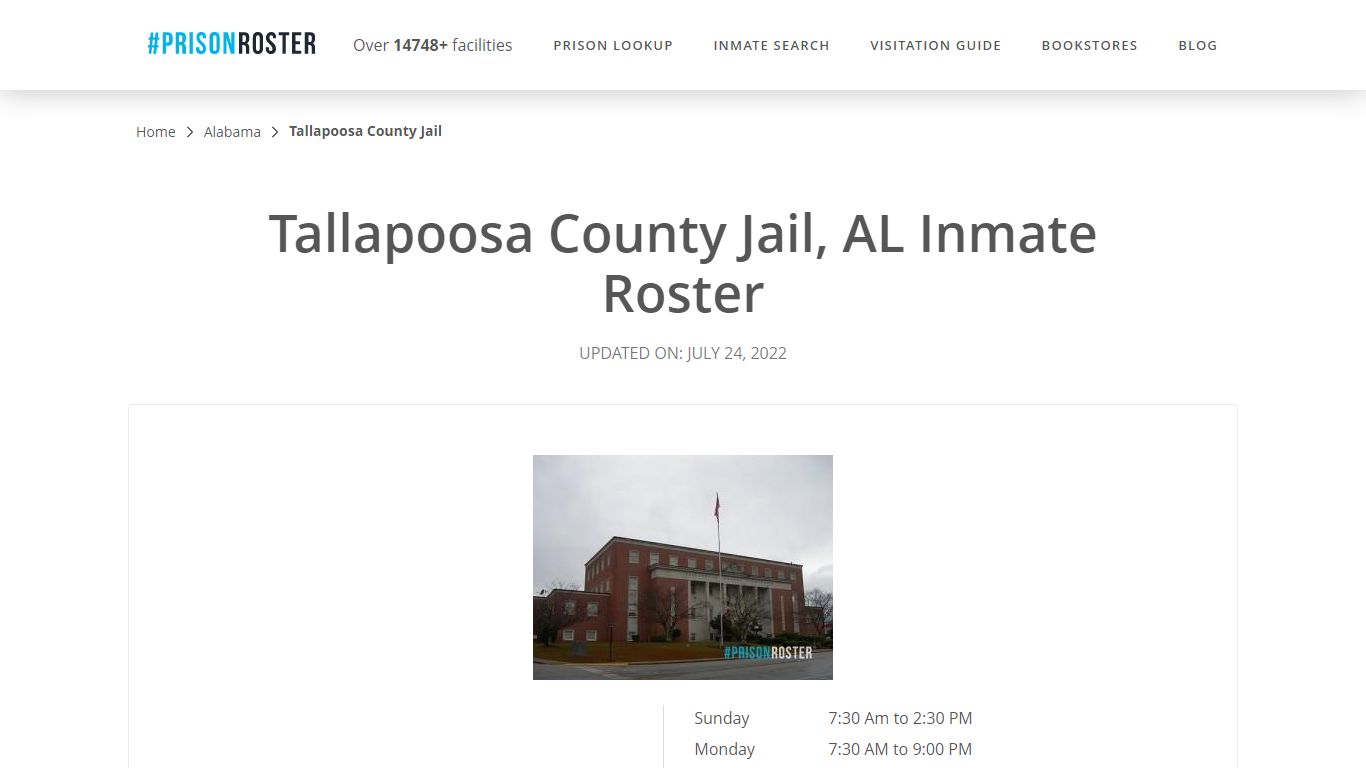Tallapoosa County Jail, AL Inmate Roster - Prisonroster