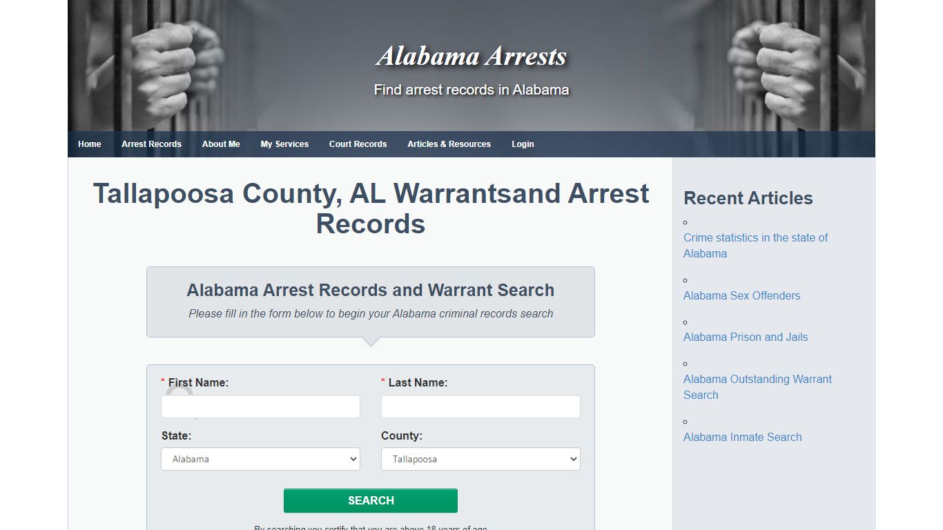 Tallapoosa County, AL Warrantsand Arrest Records